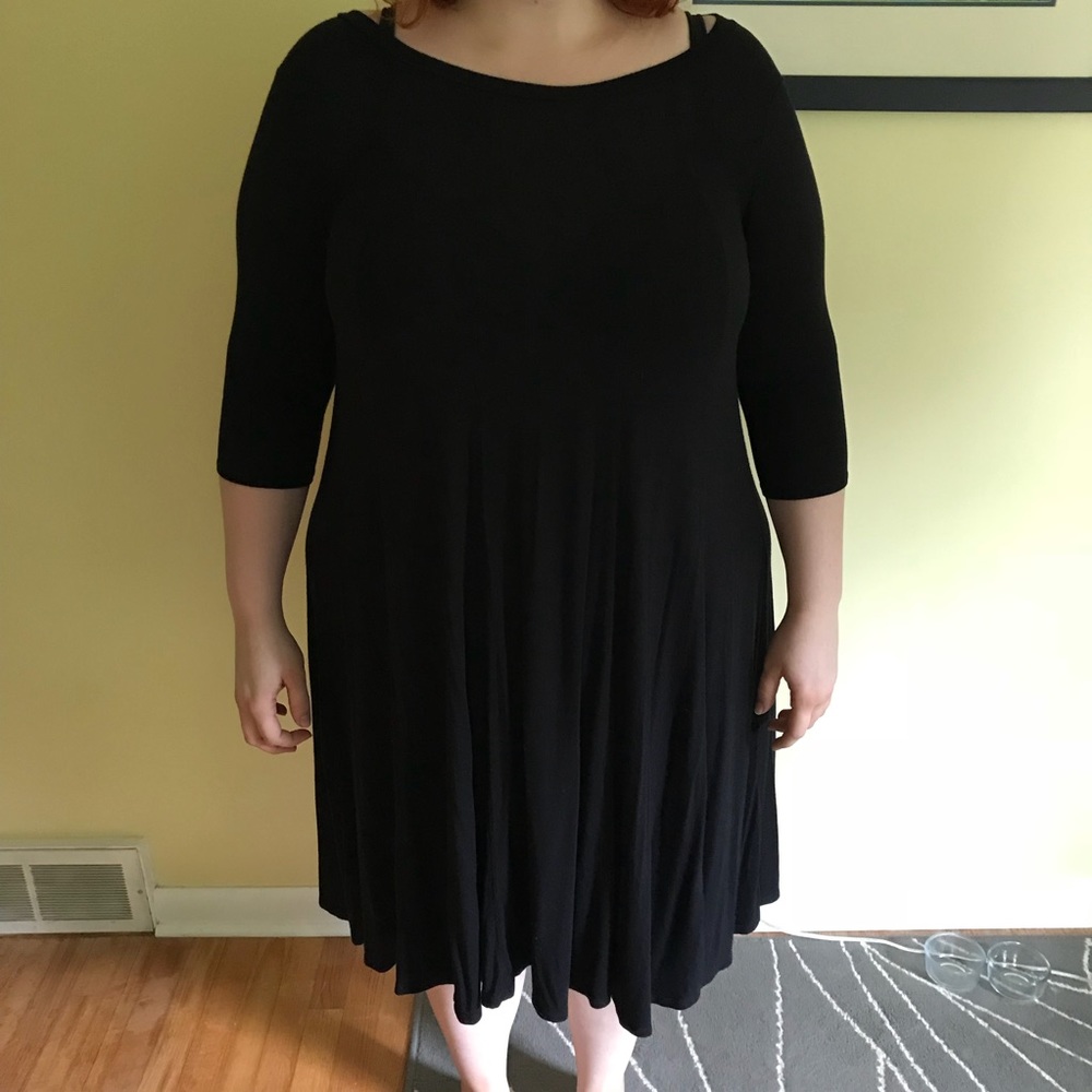 Comfortable Black Stretch Dress
